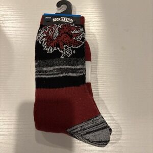 NCAA South Carolina Gamecocks 1 Pair Men's Long Socks Red, Large